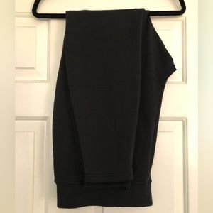 Lands' End, Fleece Lined Leggings, Black, 2X.